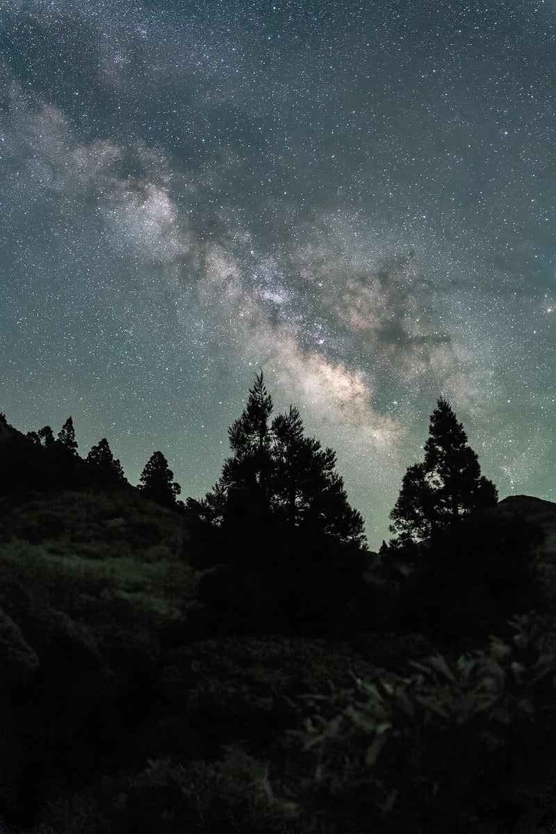 Milky Way over the mountains